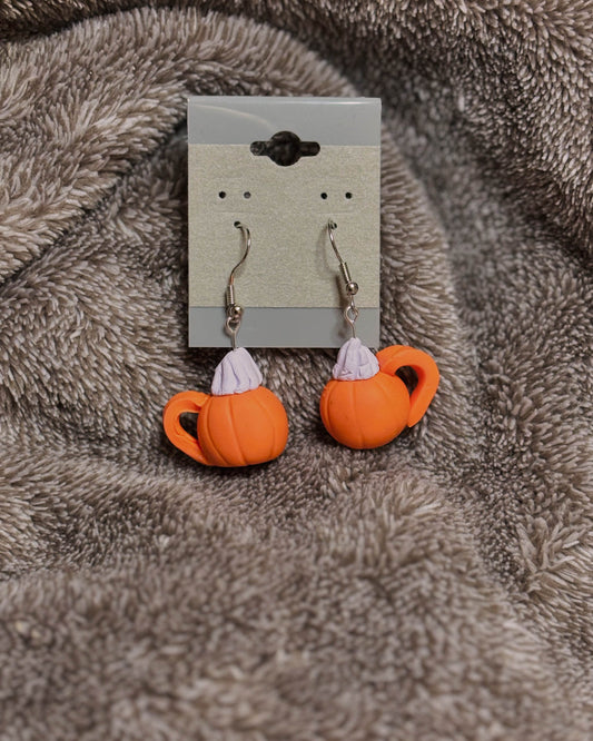 Pumpkin Mug Earrings